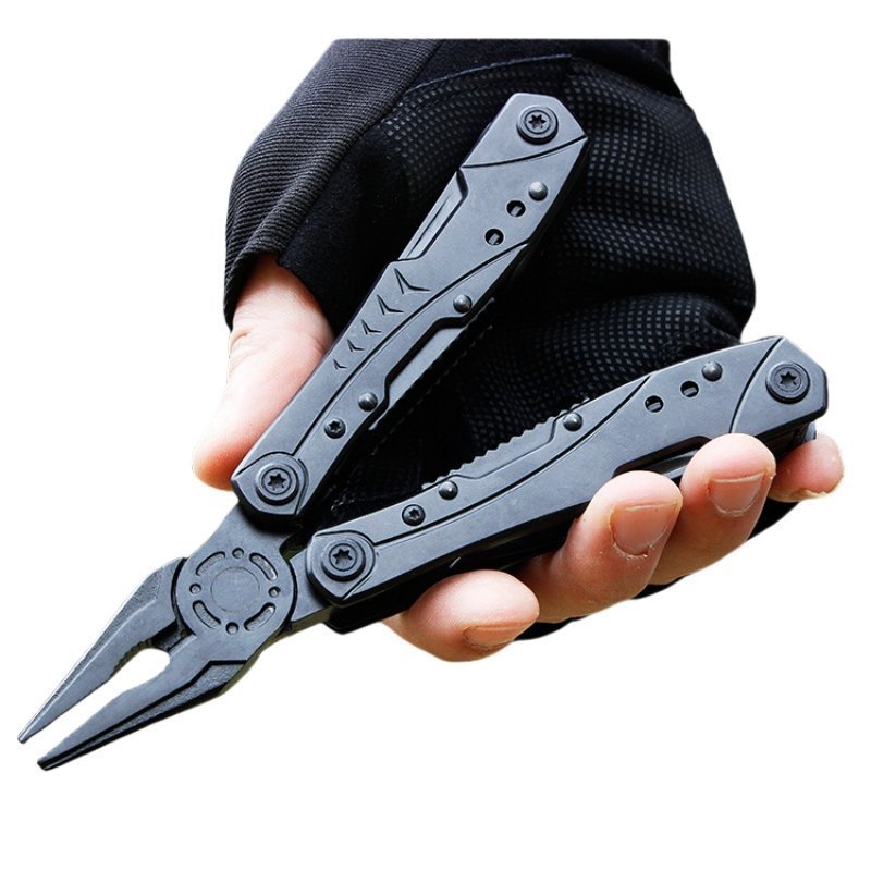 10971016836_1362427278.jpg Schwarze Klappzange, Mehrzweckwerkzeug für den Außenbereich, vielseitig einsetzbar