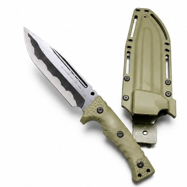 19447-main-white-clean Camping Outdoor Survival Messer, tragbares Messer, hohe Härte, gerades Messer, scharfes Überlebensmesser, integrierter Kiel, hohe Härte, taktisches Messer – Grün-2