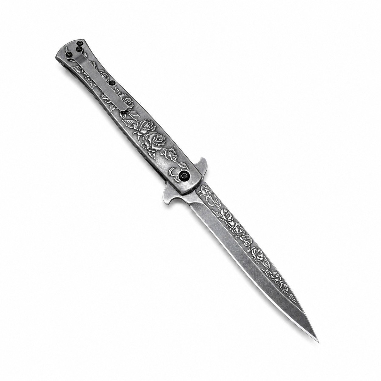 48146-main-white-clean Swordfish Rose Relief Fold Klappmesser