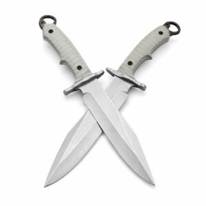Rambo MK9 Stone Washed A8 Stahlmesser mit feststehender Klinge