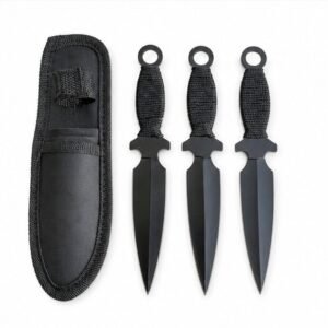 Übungs-Wurfmesser-Set YF054 – 3-teilig, Schwarz