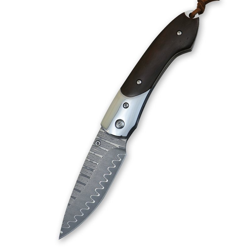 O1CN011LPgE51xtxs9moPAm_2204178276502-0-cib.jpg Damaskus geschmiedetes Klappmesser, tragbares Camping-Survival-Klappmesser