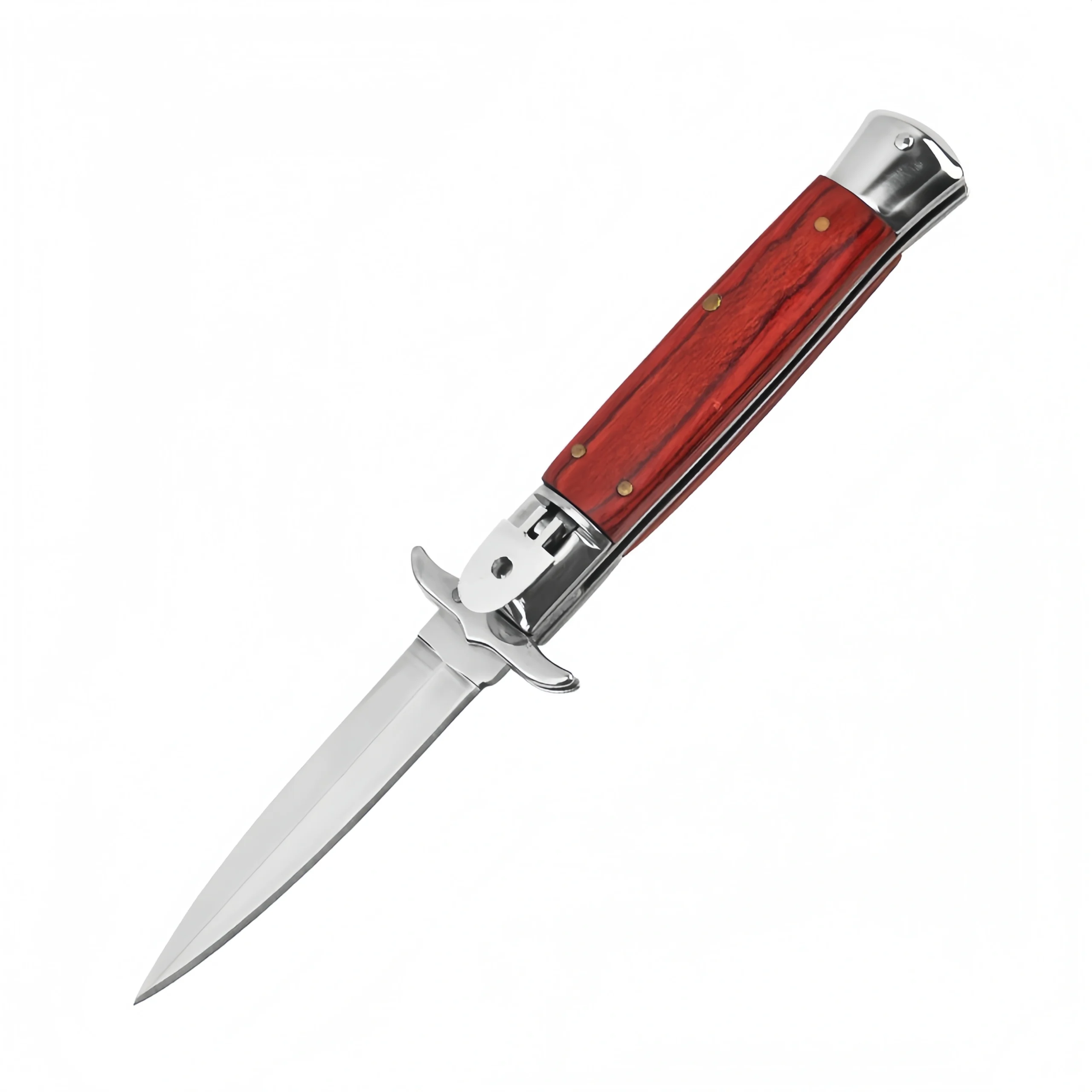 O1CN01hL8PKz1zdbOJmbhG9_2220574796737-0-cib-scaled-1.webp Klassisches italienisches Stiletto-Messer – automatisches Klappmesser mit rotem Holzgriff