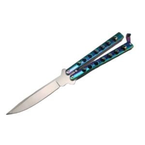 Hochwertiges Helix Butterfly Balisong Messer RAINBOW